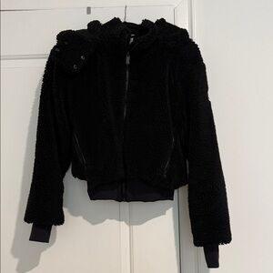 ALO Yoga Black Fleece Jacket